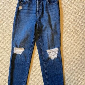 Pac Sun Women's High Rise Straight Denim Jeans 25 Medium Wash